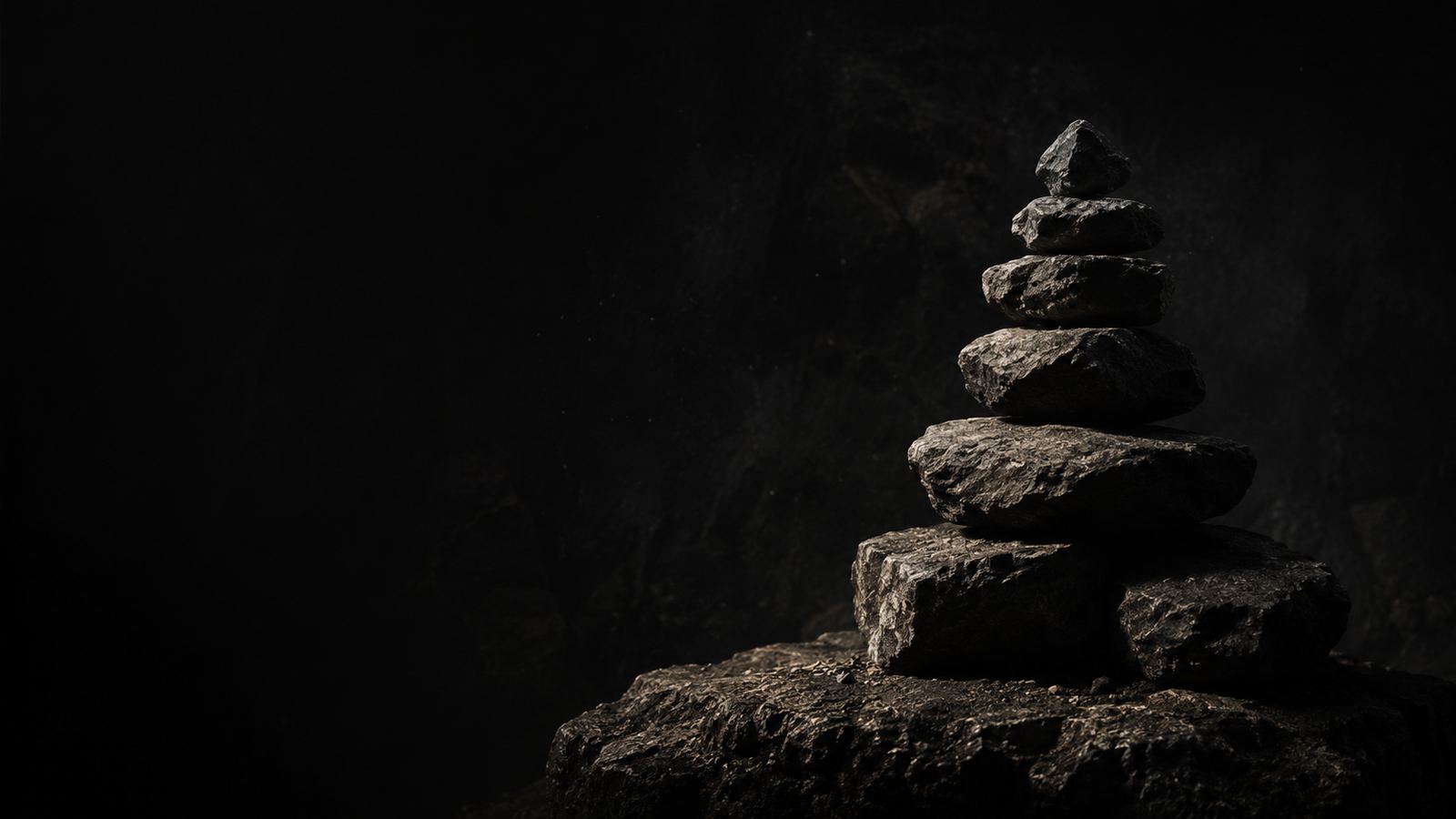 Stacked cairn marker